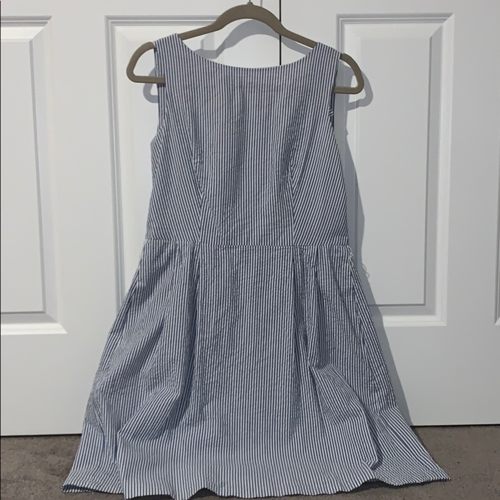 Anne Klein Pinstripe Blue and White dress